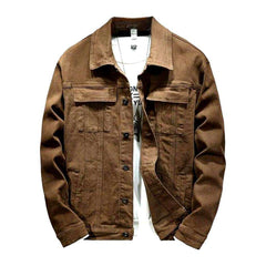 Color y2k men jeans jacket