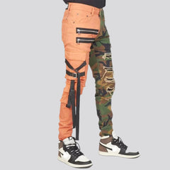 Orange Camouflage Herrenjeans