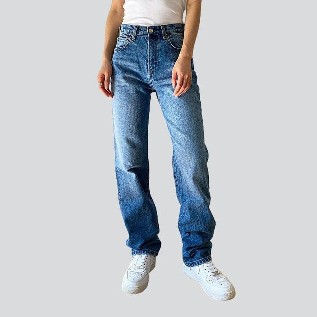 Trendy straight women jeans