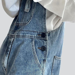 Vintage denim jumpsuit for women