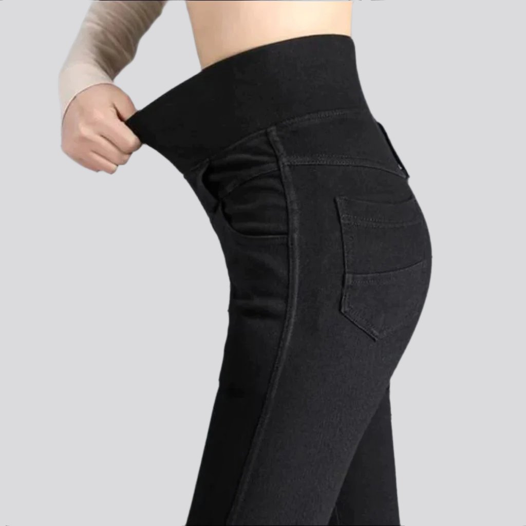 Stonewashed women casual jeans