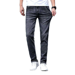 Diagonal pocket men slim jeans