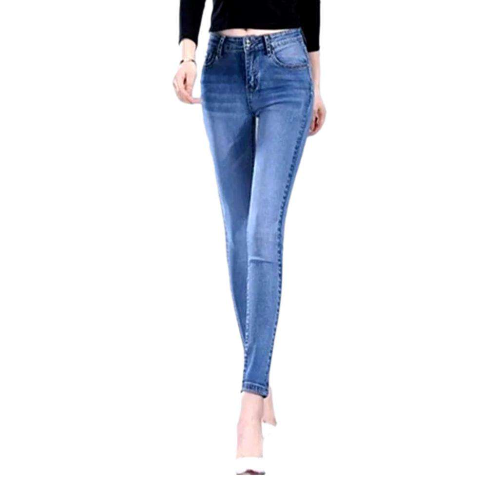 Mid-waist women skinny jeans