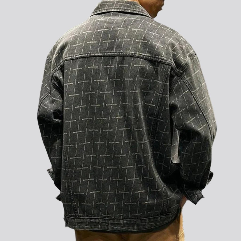 Chaqueta vaquera de gran tamaño para hombre