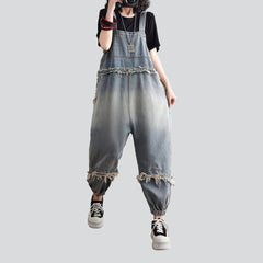 Vintage Baggy Jeans-Overall für Damen