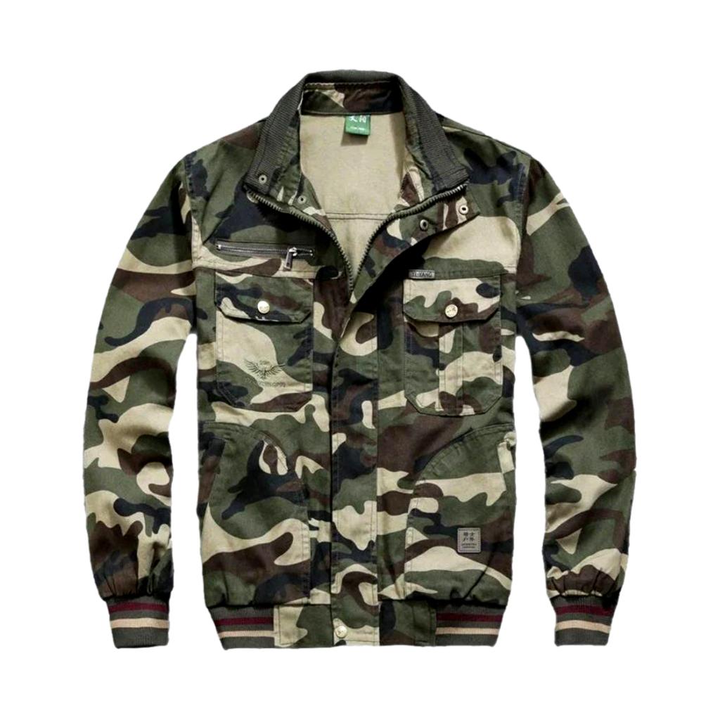 Military duty men jean jacket