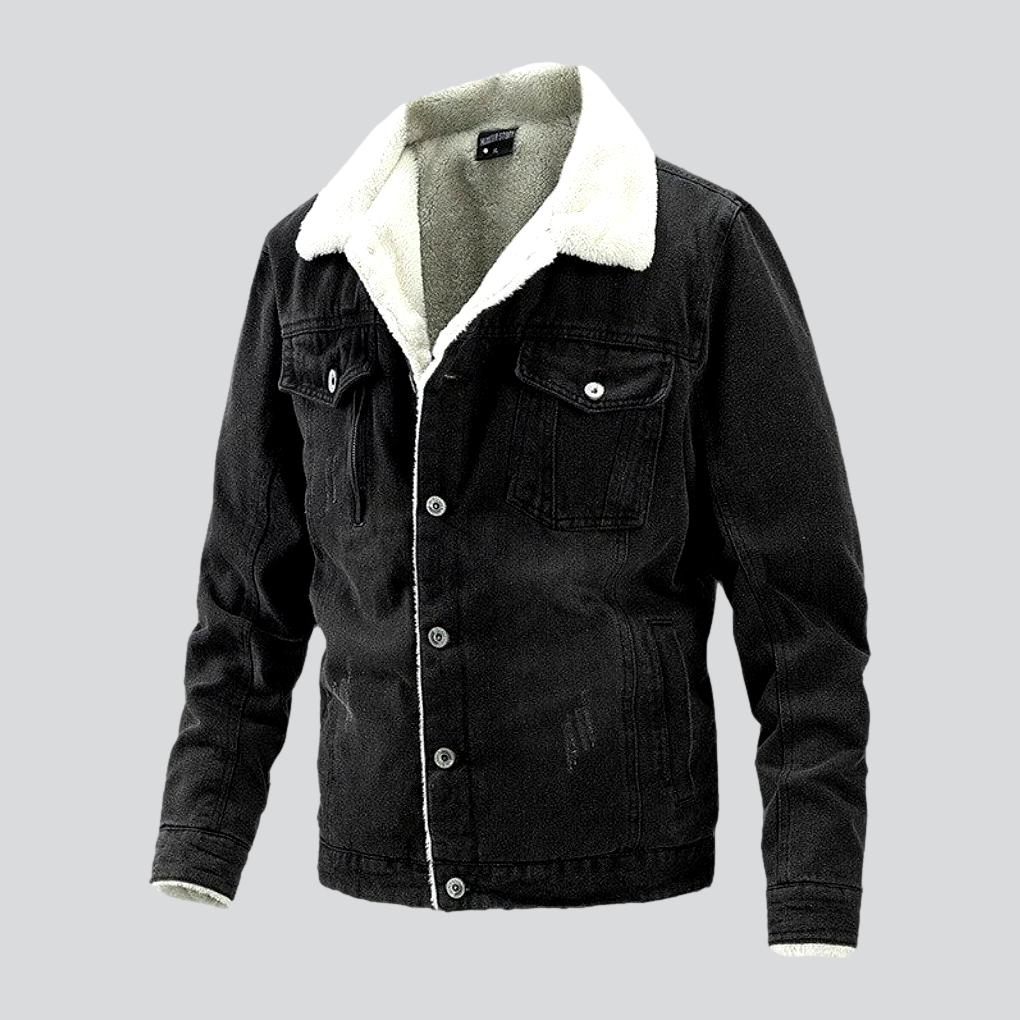 Regular denim jacket for men