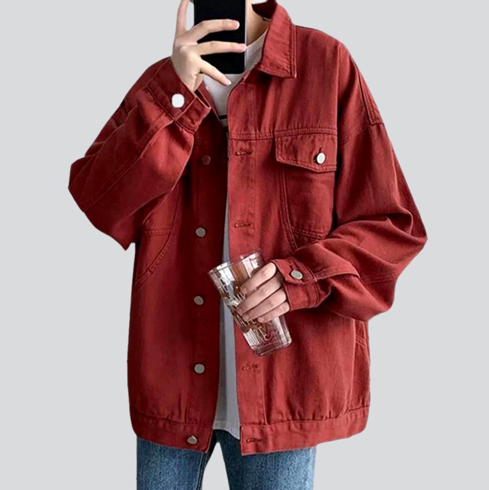 Streetwear oversized men denim jacket