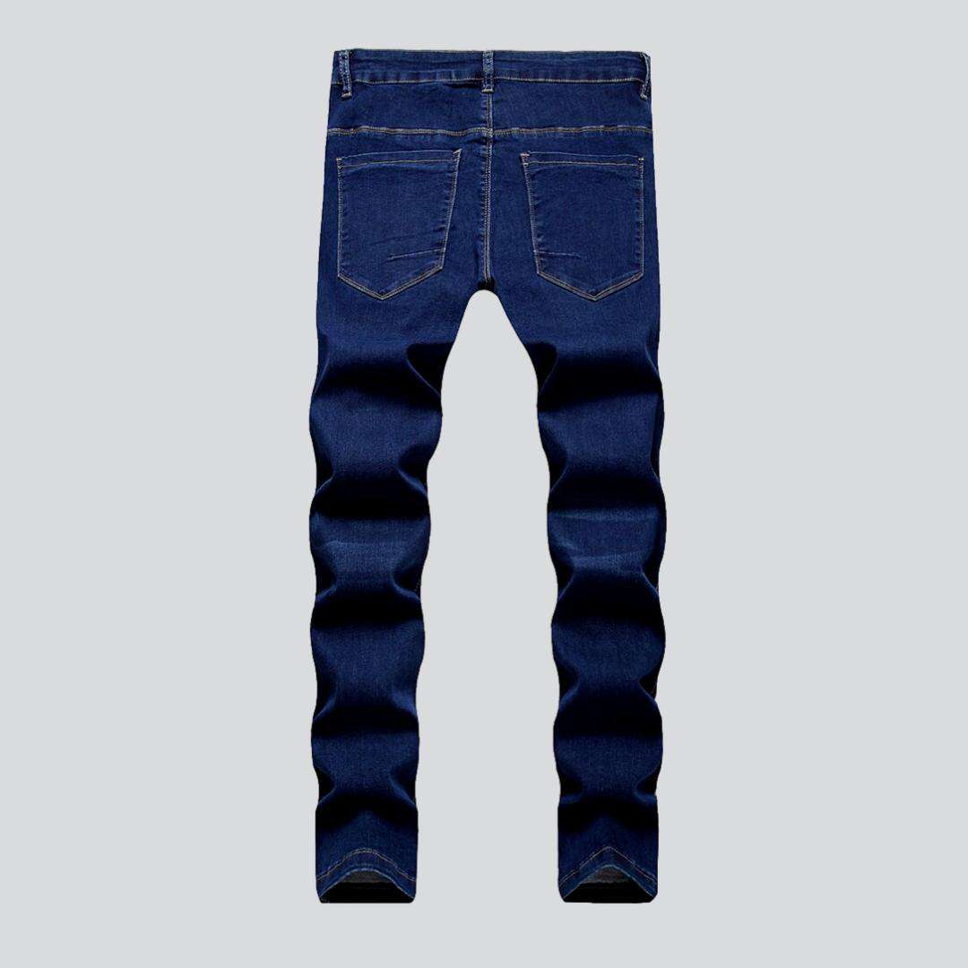 Men jeans with side bands