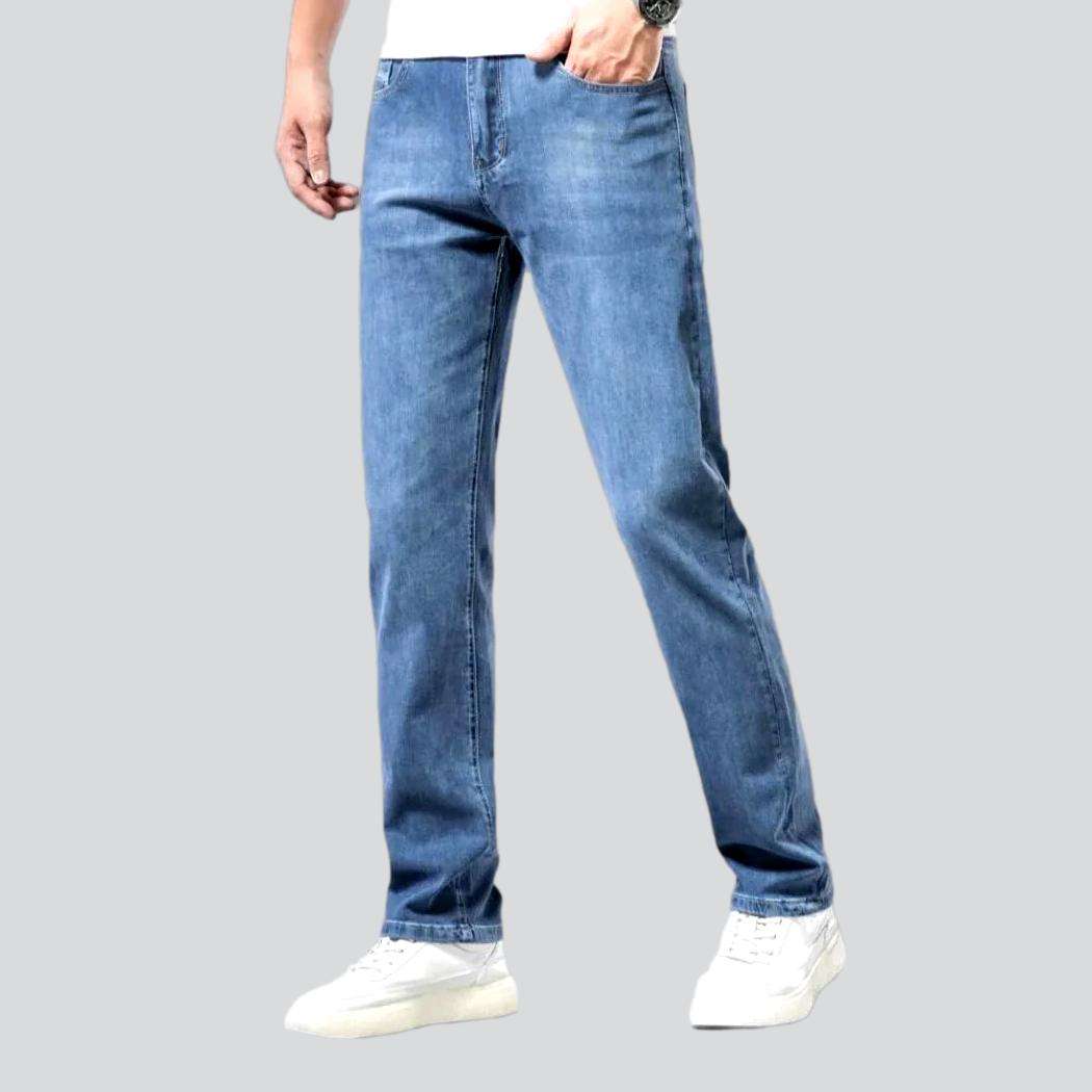 Back pocket embroidery casual jeans