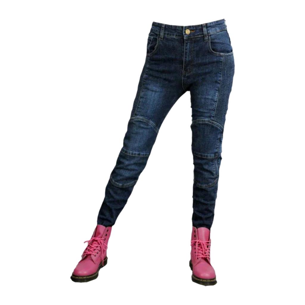 Strapazierfähige Damen-Bikerjeans