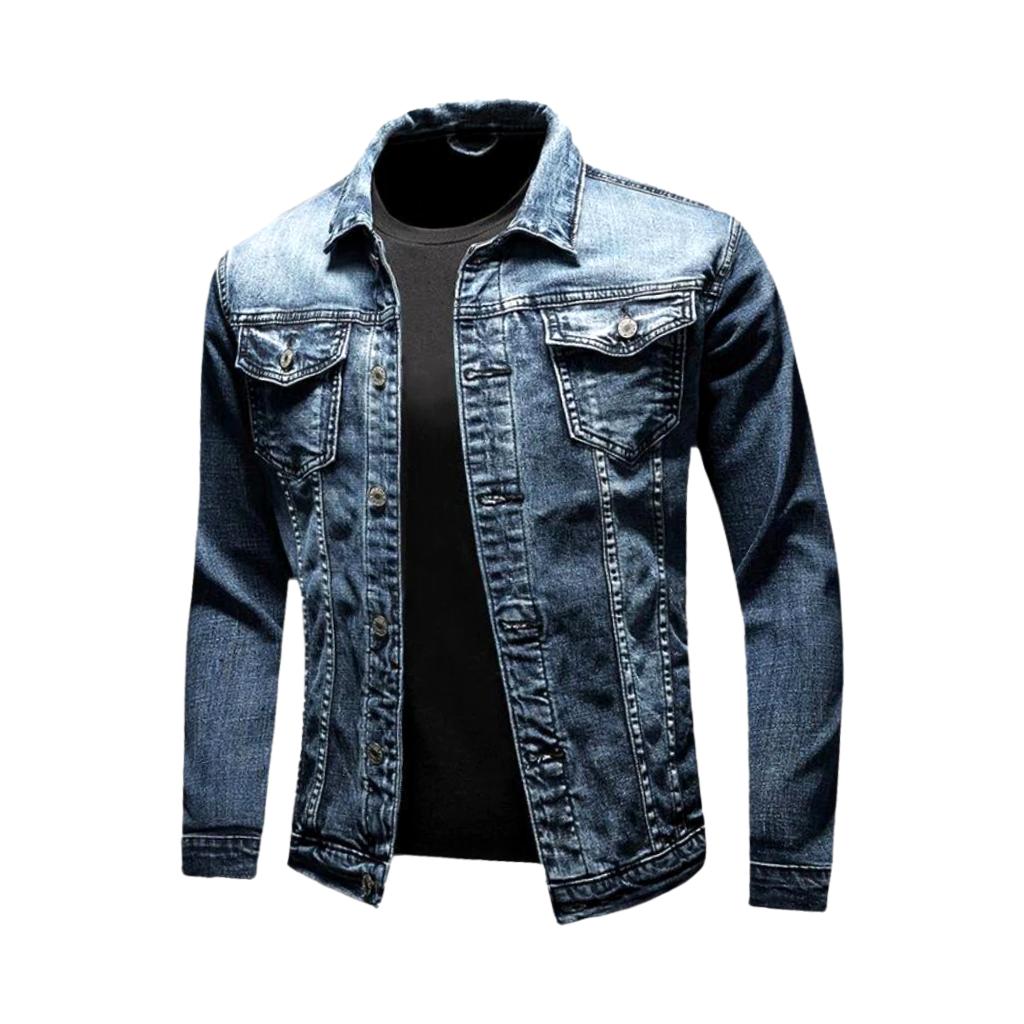 Chaqueta vaquera vintage de camionero para hombre