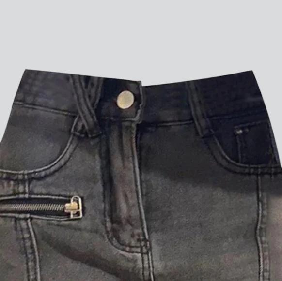 Vintage Jeansrock mit Reißverschluss