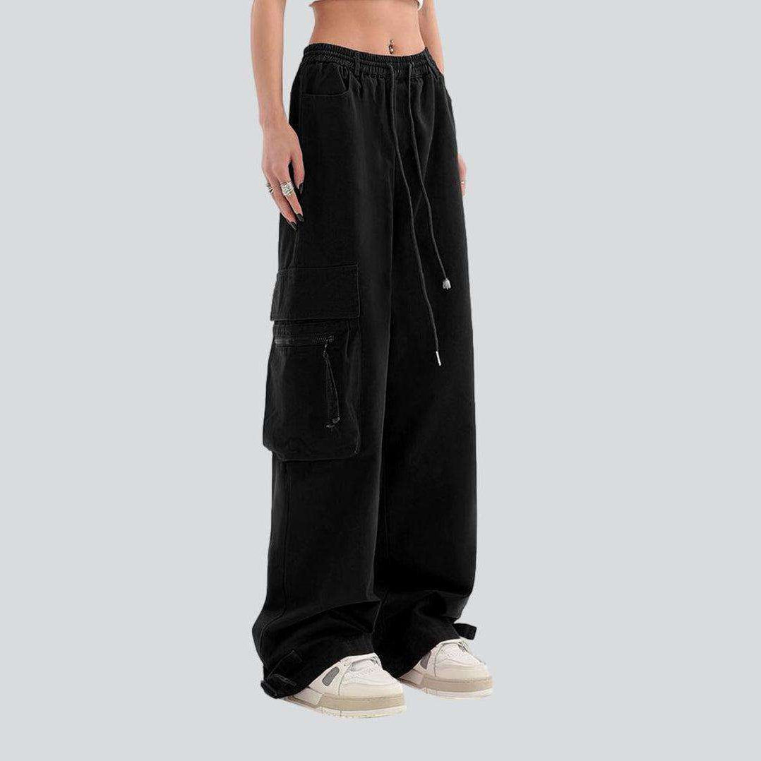 Cargo women baggy denim pants