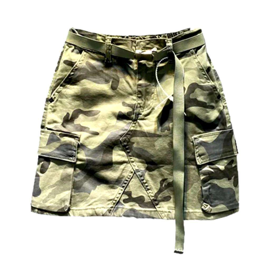 Camouflage Urban Cargo-Jeansrock