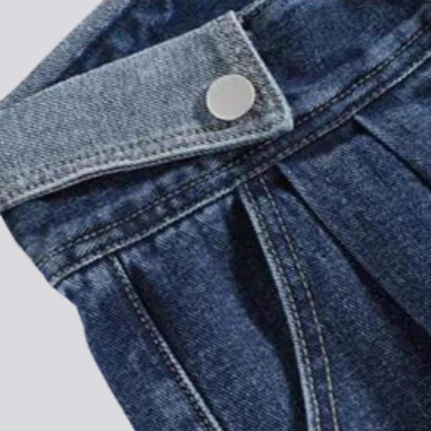 Street-Jeans mit Bundfalten