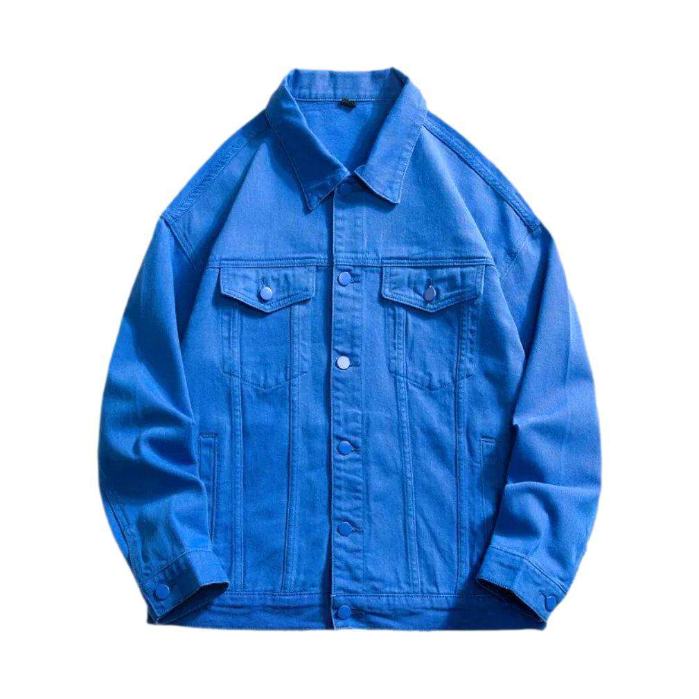 Color y2k men denim jacket