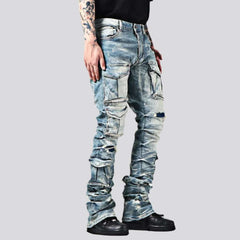 Mid-waist men jeans