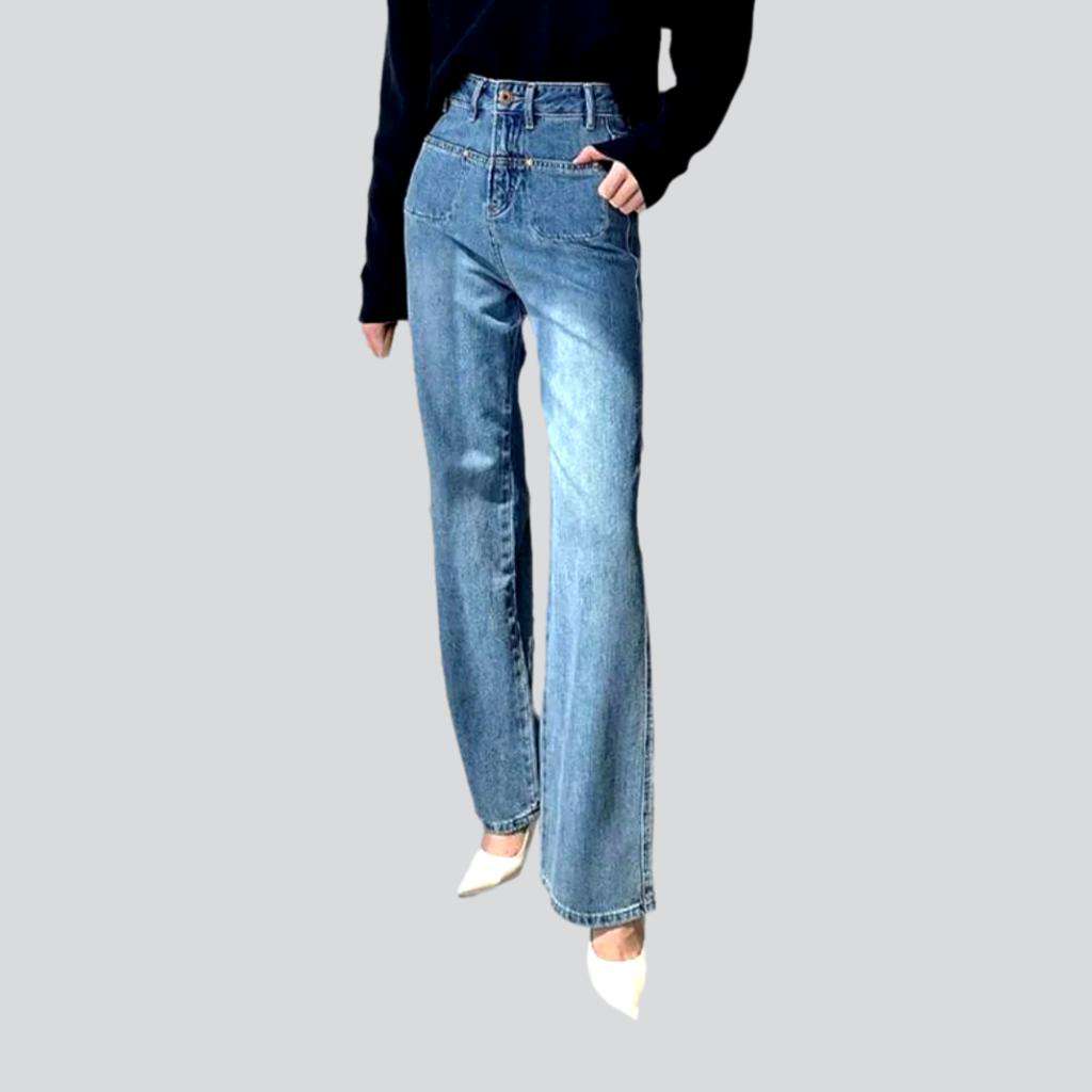 Fashion classic straight women jeans