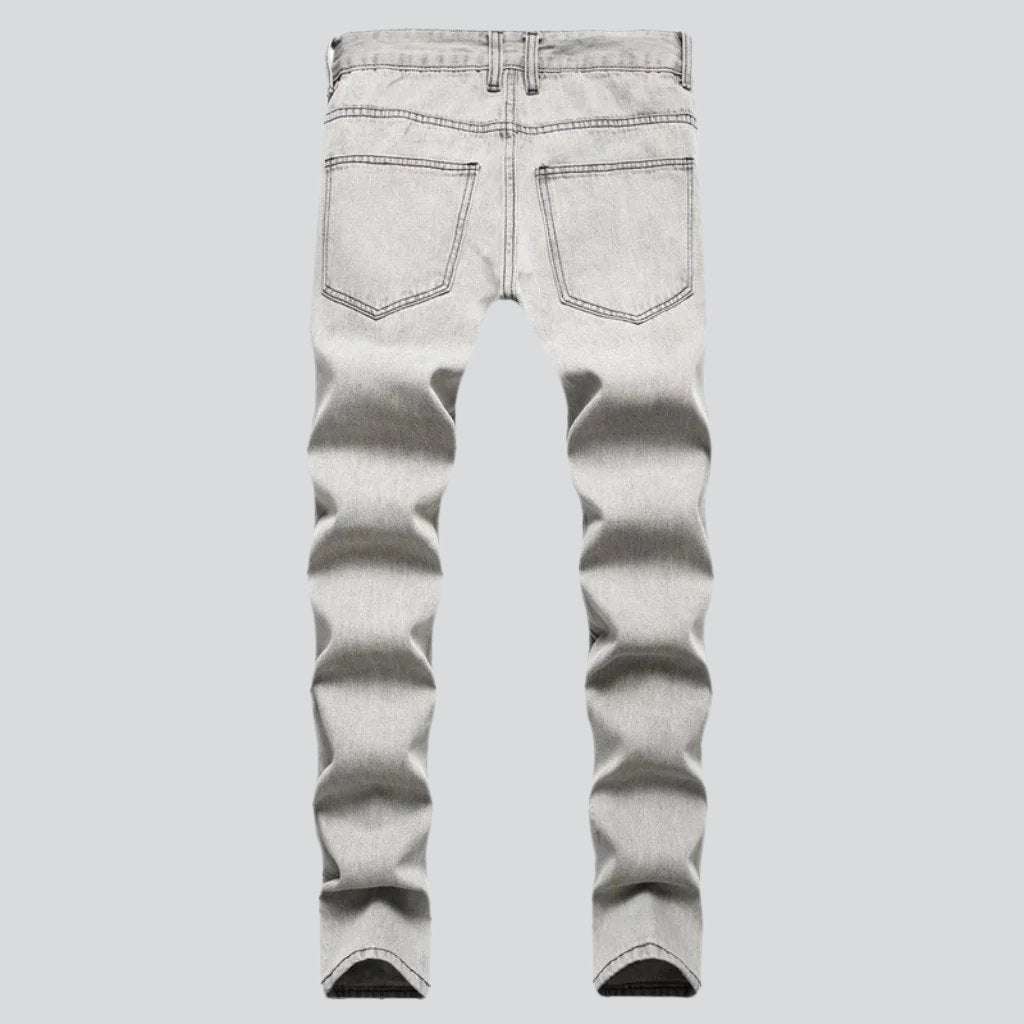 Men distressed jean pants