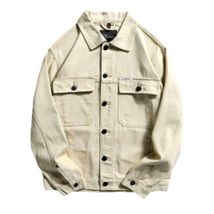 Chest flap pocket denim jacket