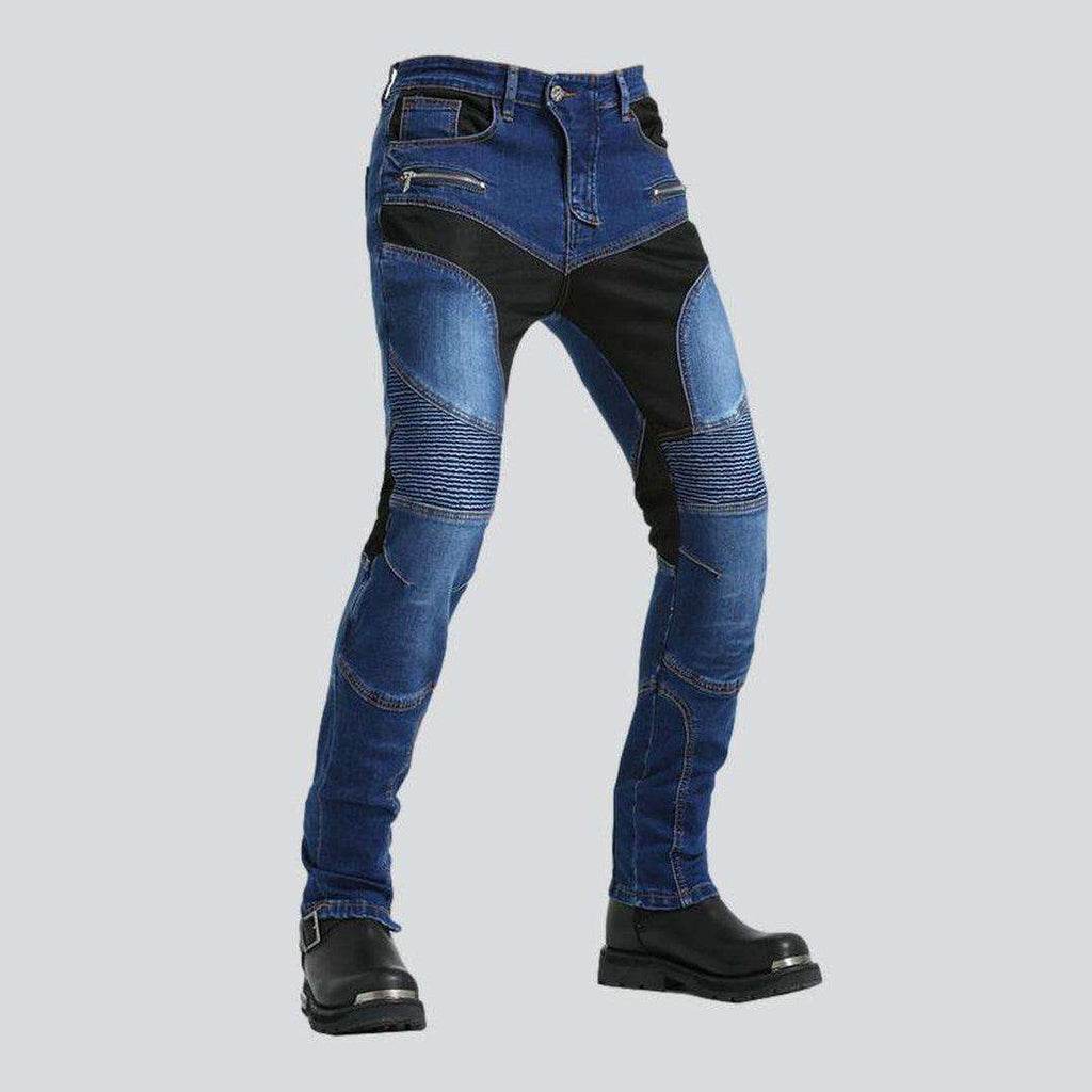 Atmungsaktive Kevlar Herren Bikerjeans