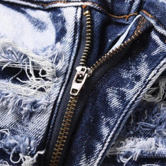 Distressed-Jeans für Herren im Vintage-Design