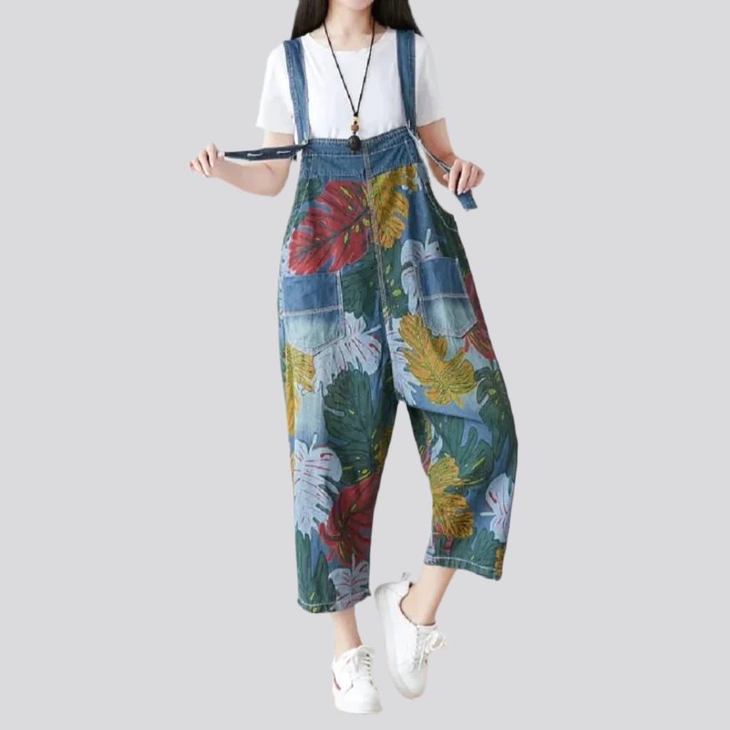 Baggy jean jumpsuit for ladies