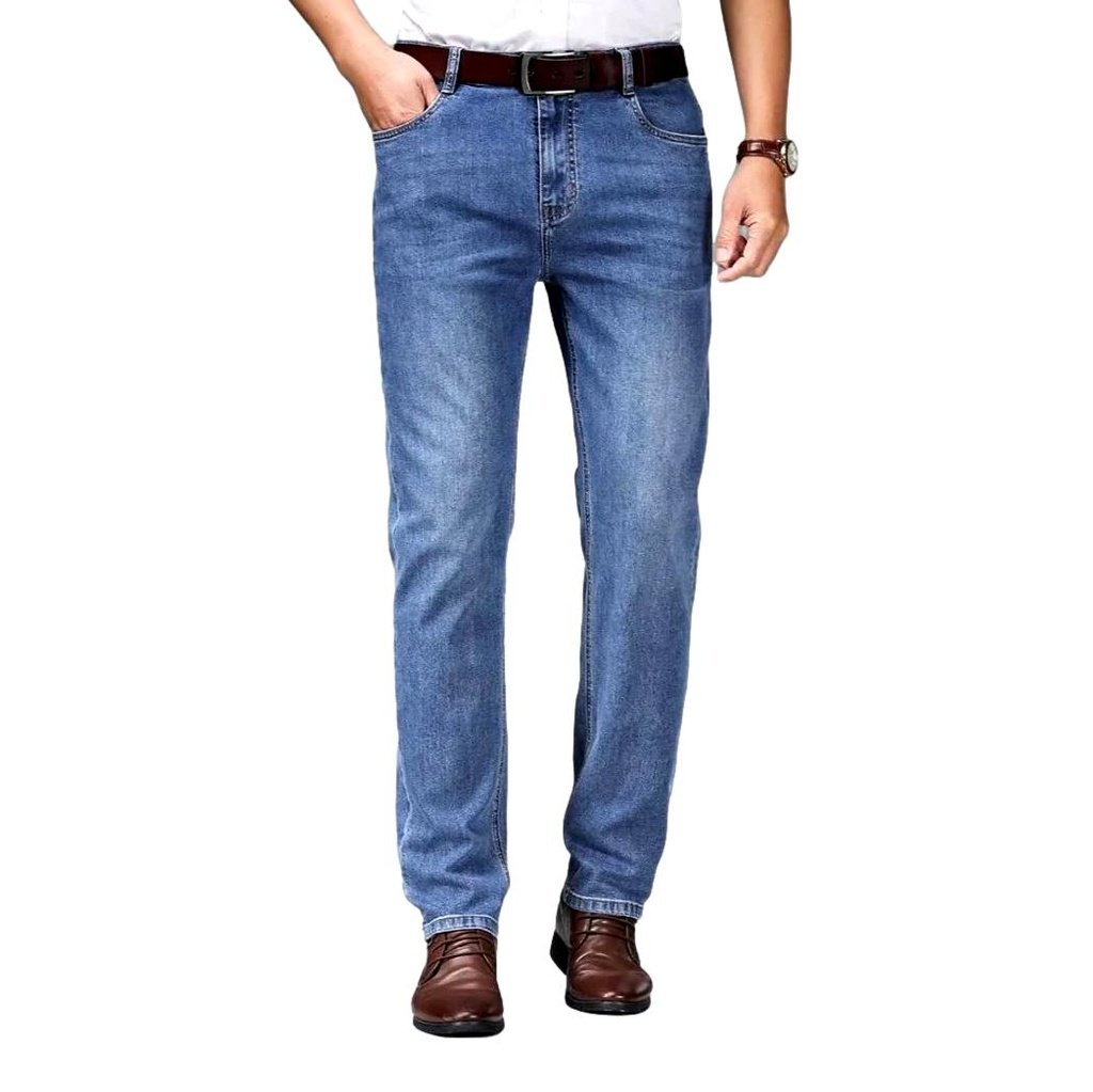 Thin-sanded men casual jeans