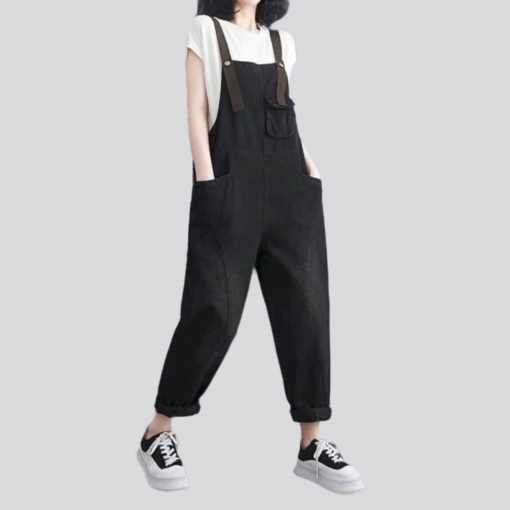 Vintage women denim jumpsuit