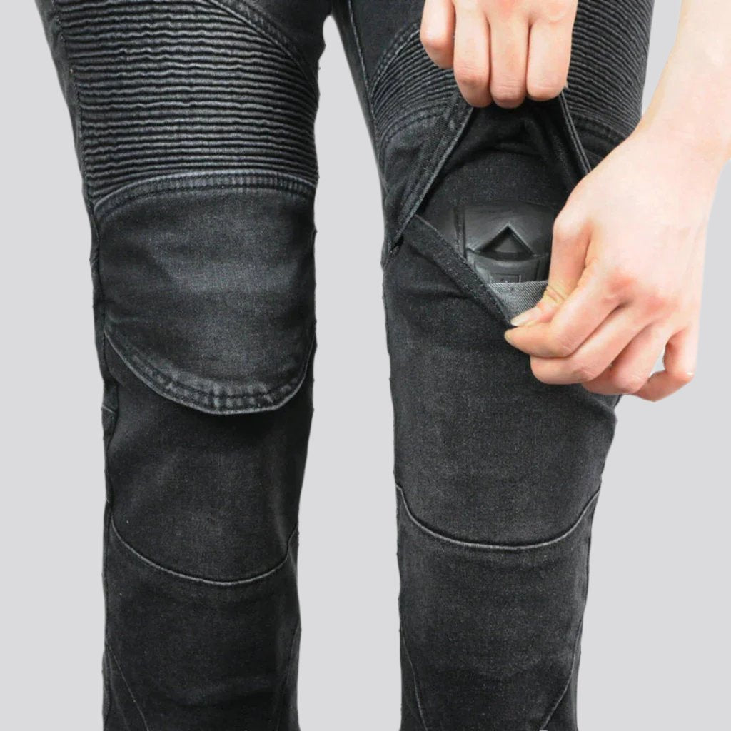 Biker jeans for women