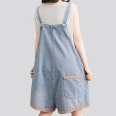 Vintage jean romper for women