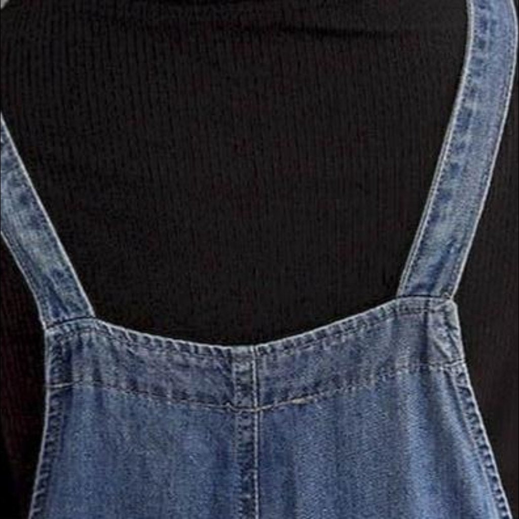 Baggy denim jumpsuit for ladies