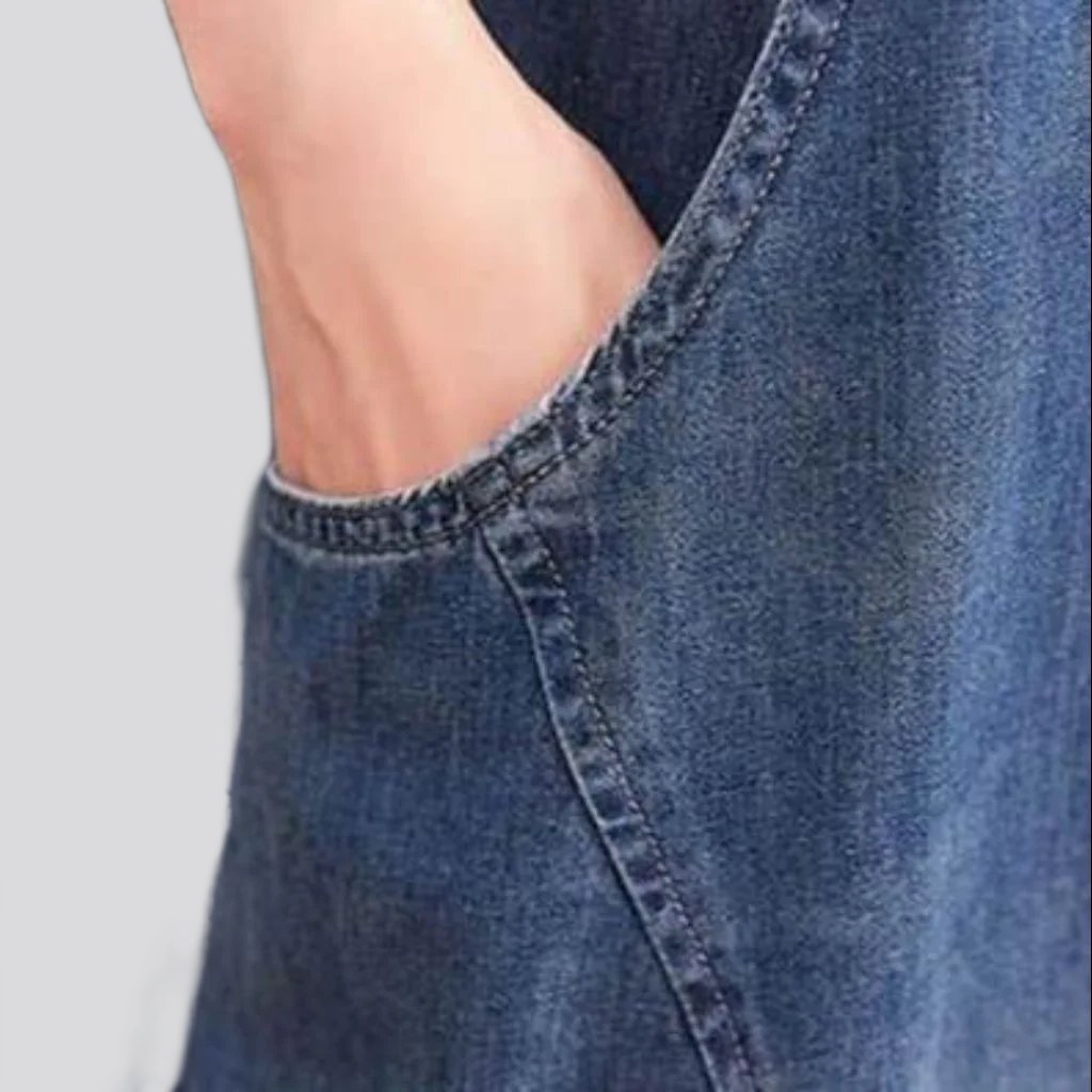 Baggy Denim Jumpsuit für Damen