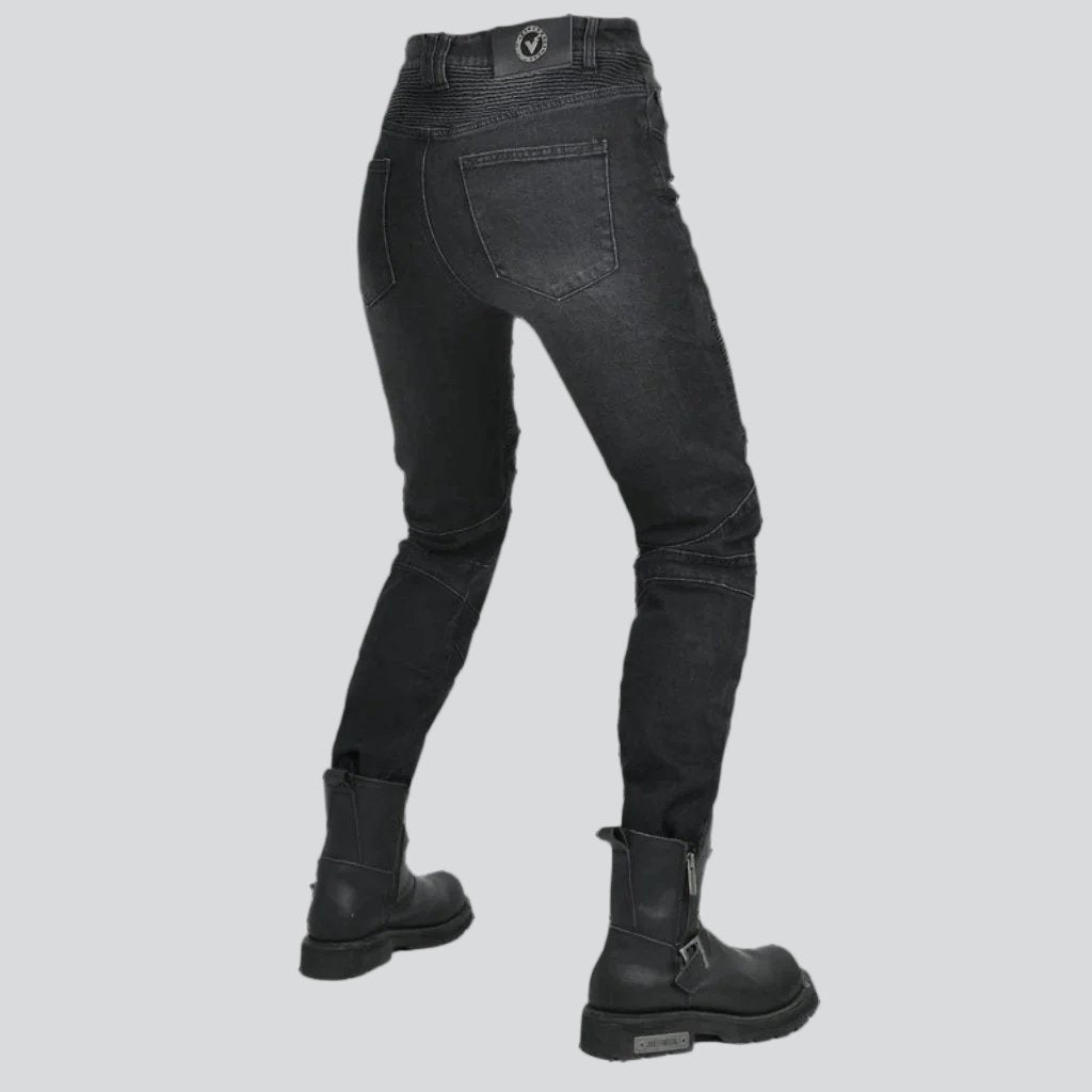 Skinny urban women biker jeans