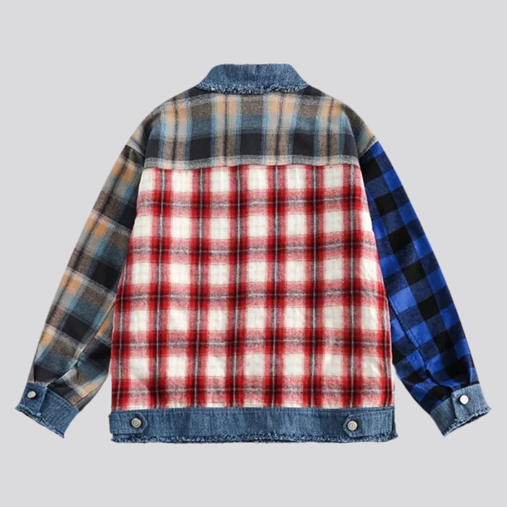 Patchwork women jean jacket