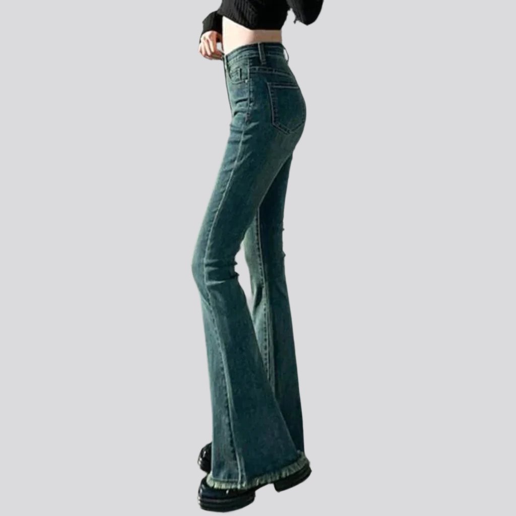 Stonewashed street jeans for women