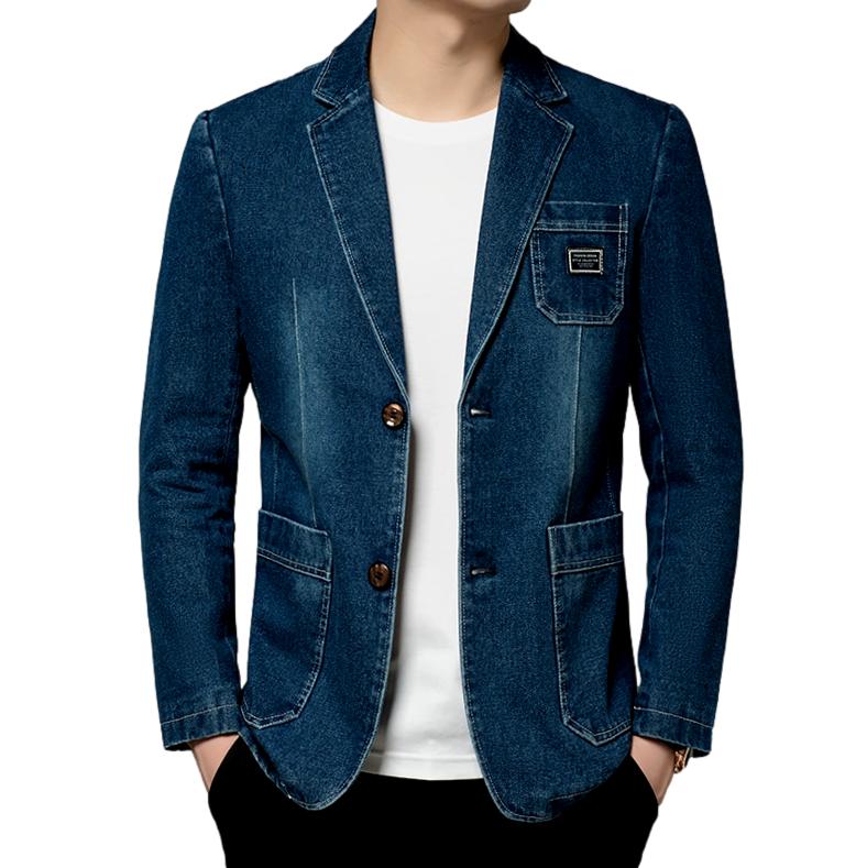 Blazer vaquero elegante e informal para hombre