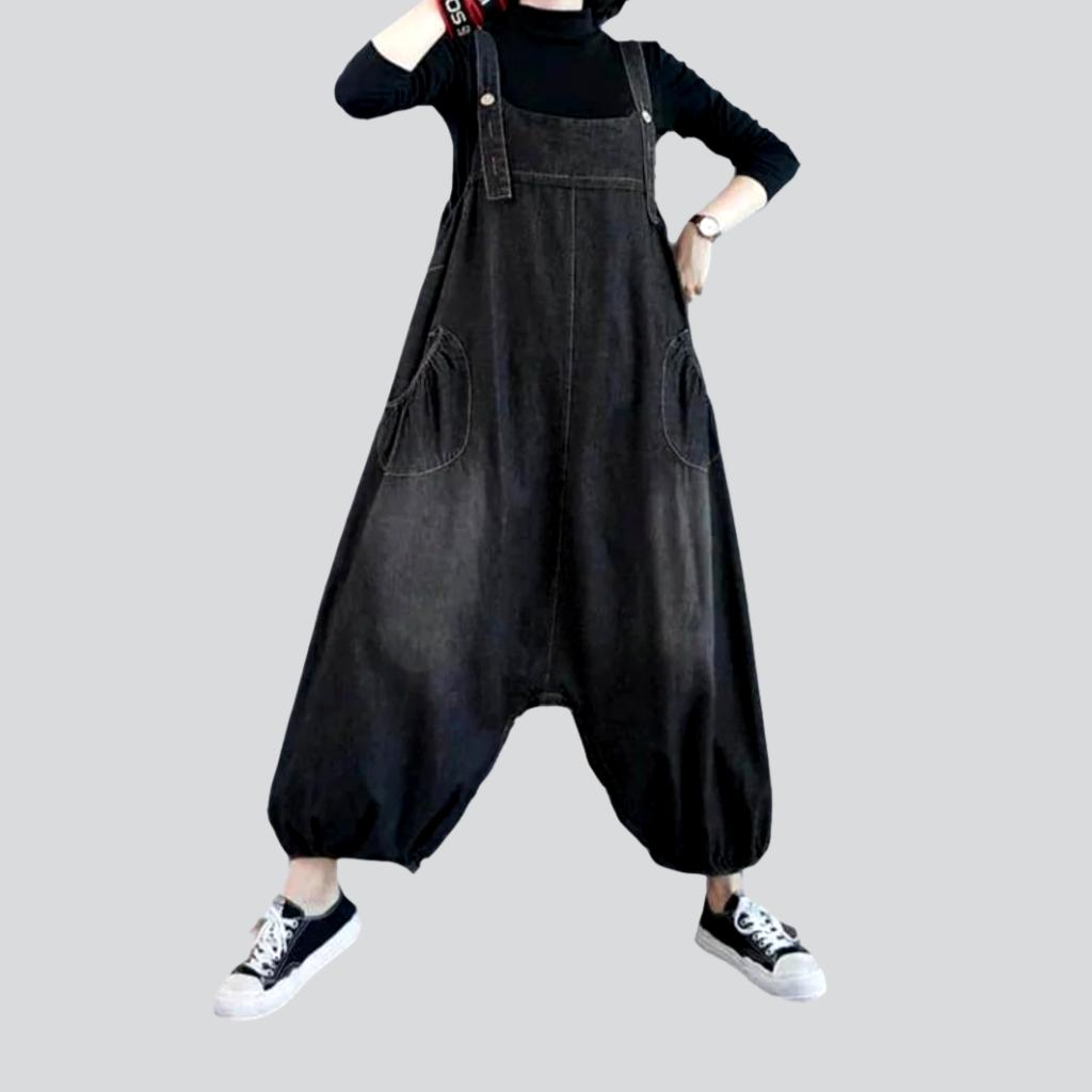 Baggy jean jumpsuit for women