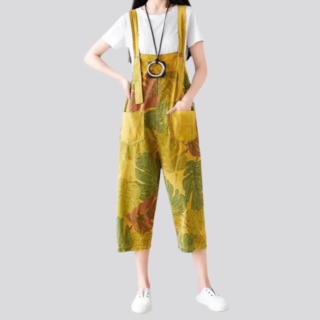 Baggy jean jumpsuit for ladies