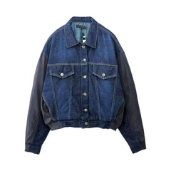 Street women jean jacket