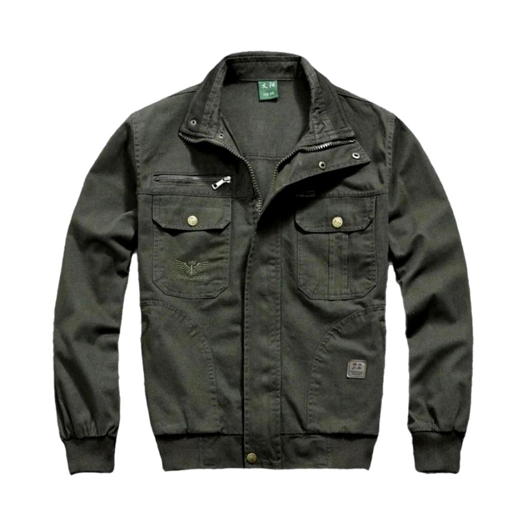 Military duty men jean jacket