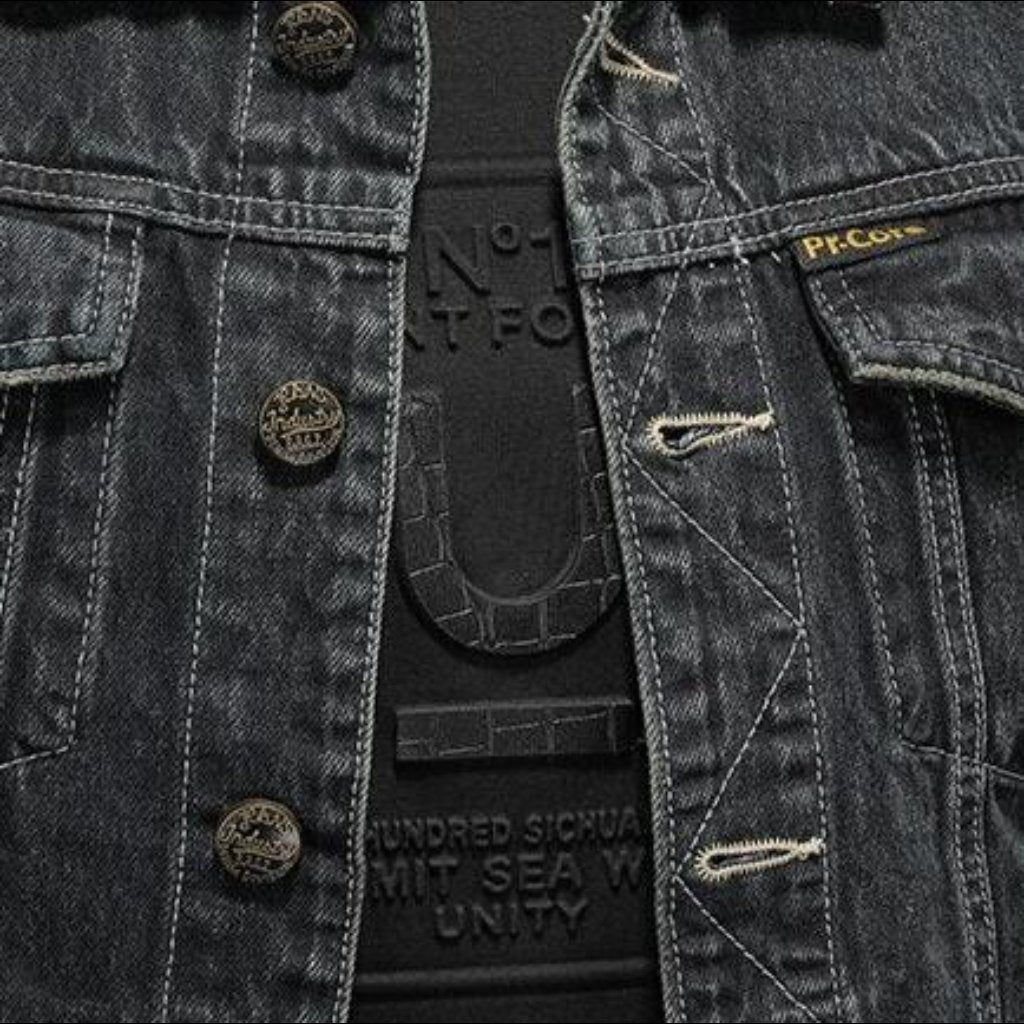 Street men denim jacket