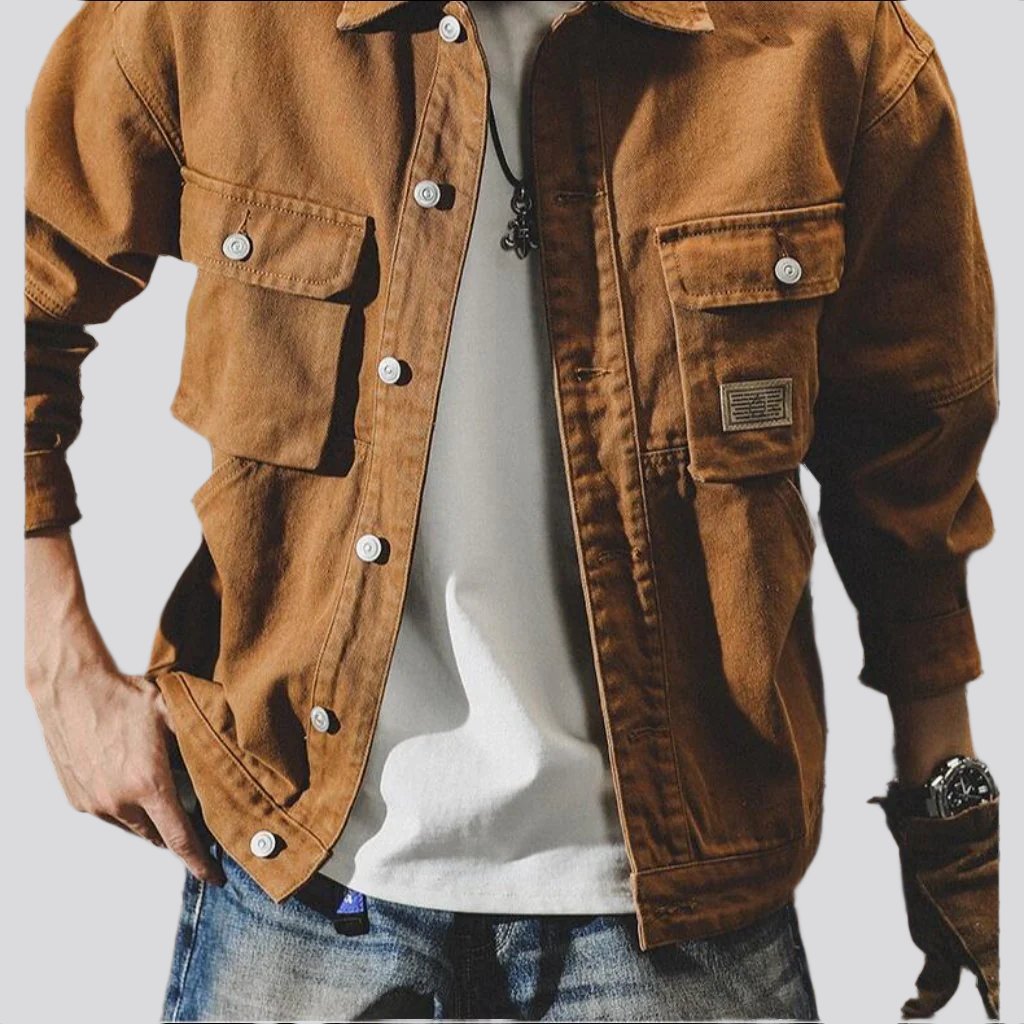 Chaqueta vaquera vintage normal para hombre