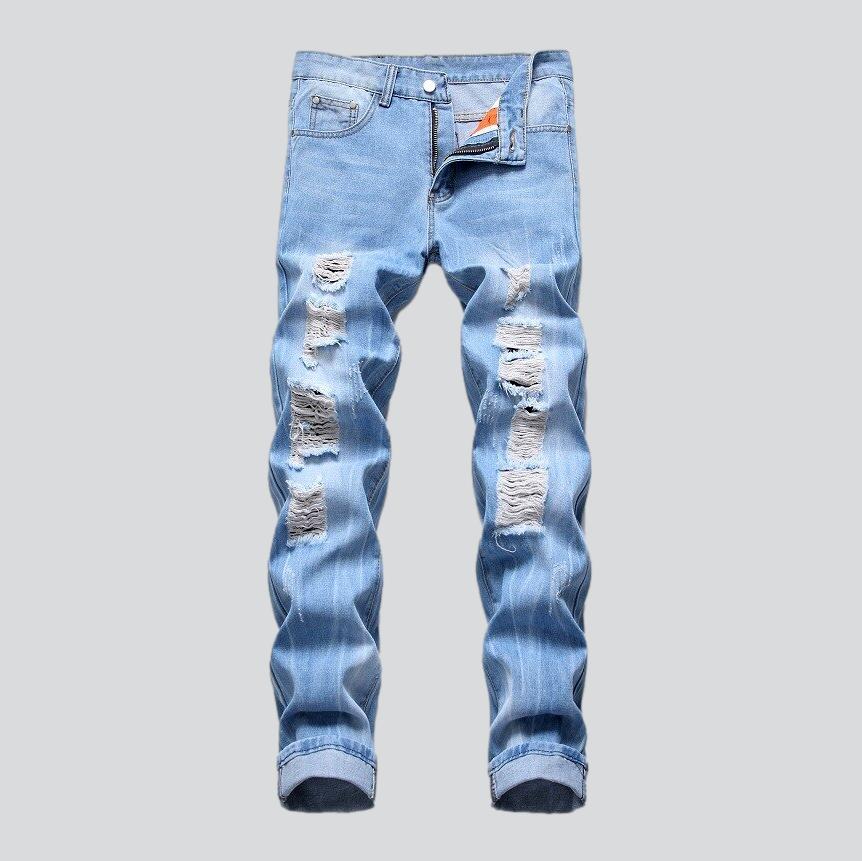 Distressed jeans for men