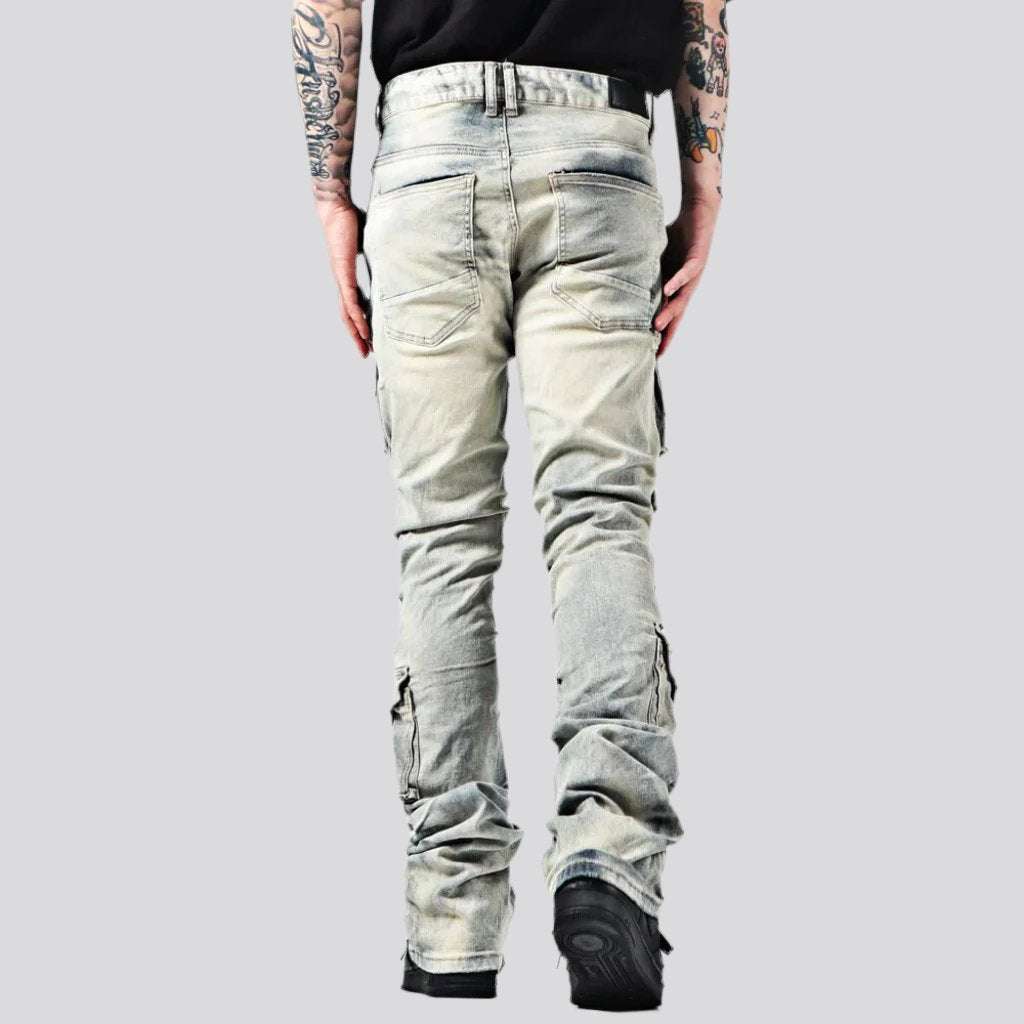 Mid-waist men jeans