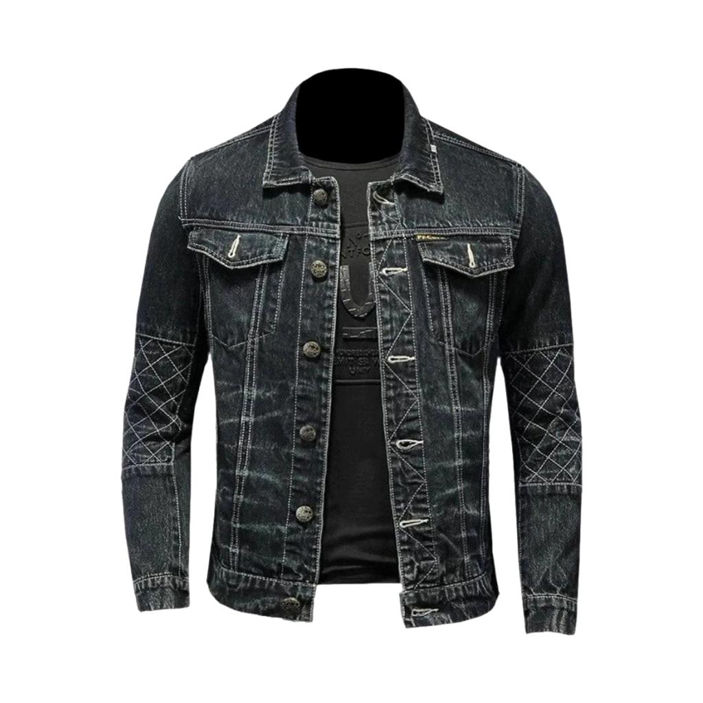 Street men denim jacket