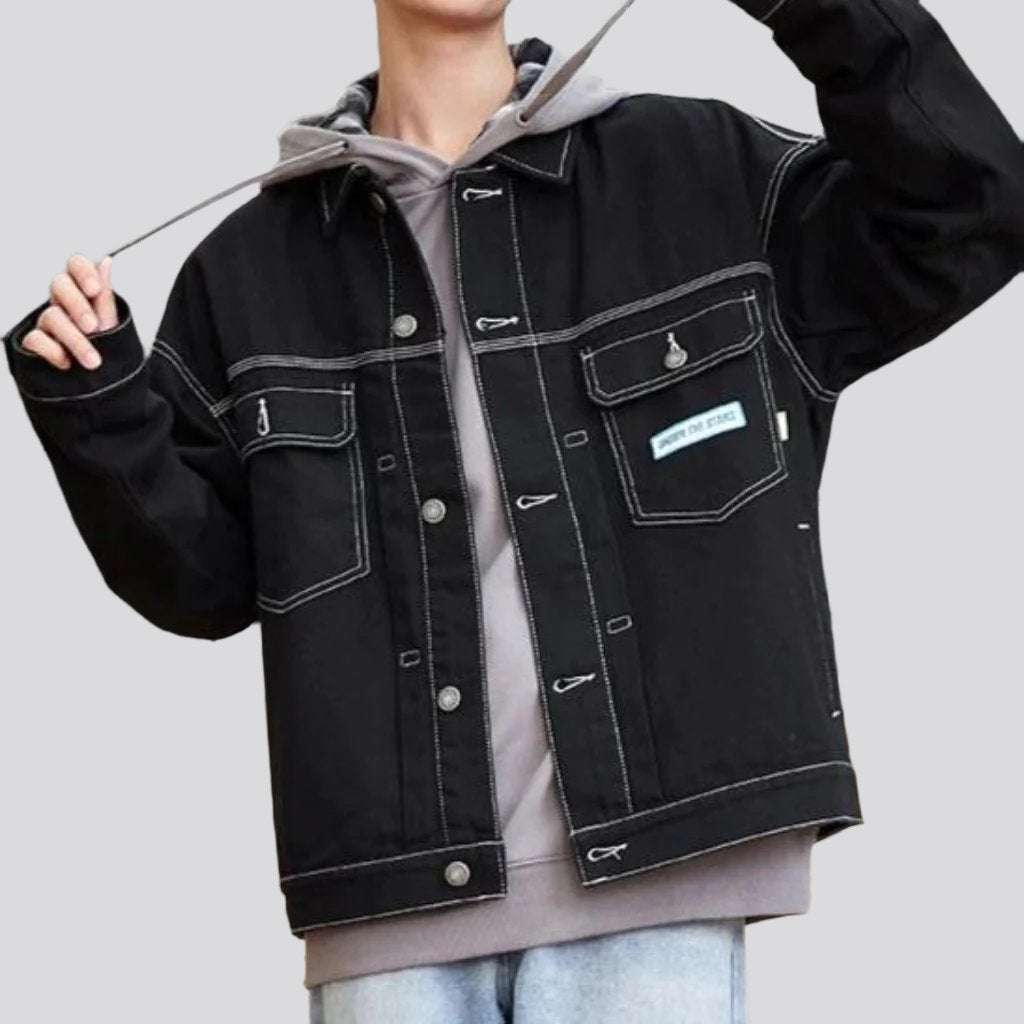 Y2k men jeans jacket