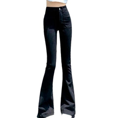 Bootcut women high-waist jeans