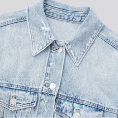 Street denim jacket for ladies